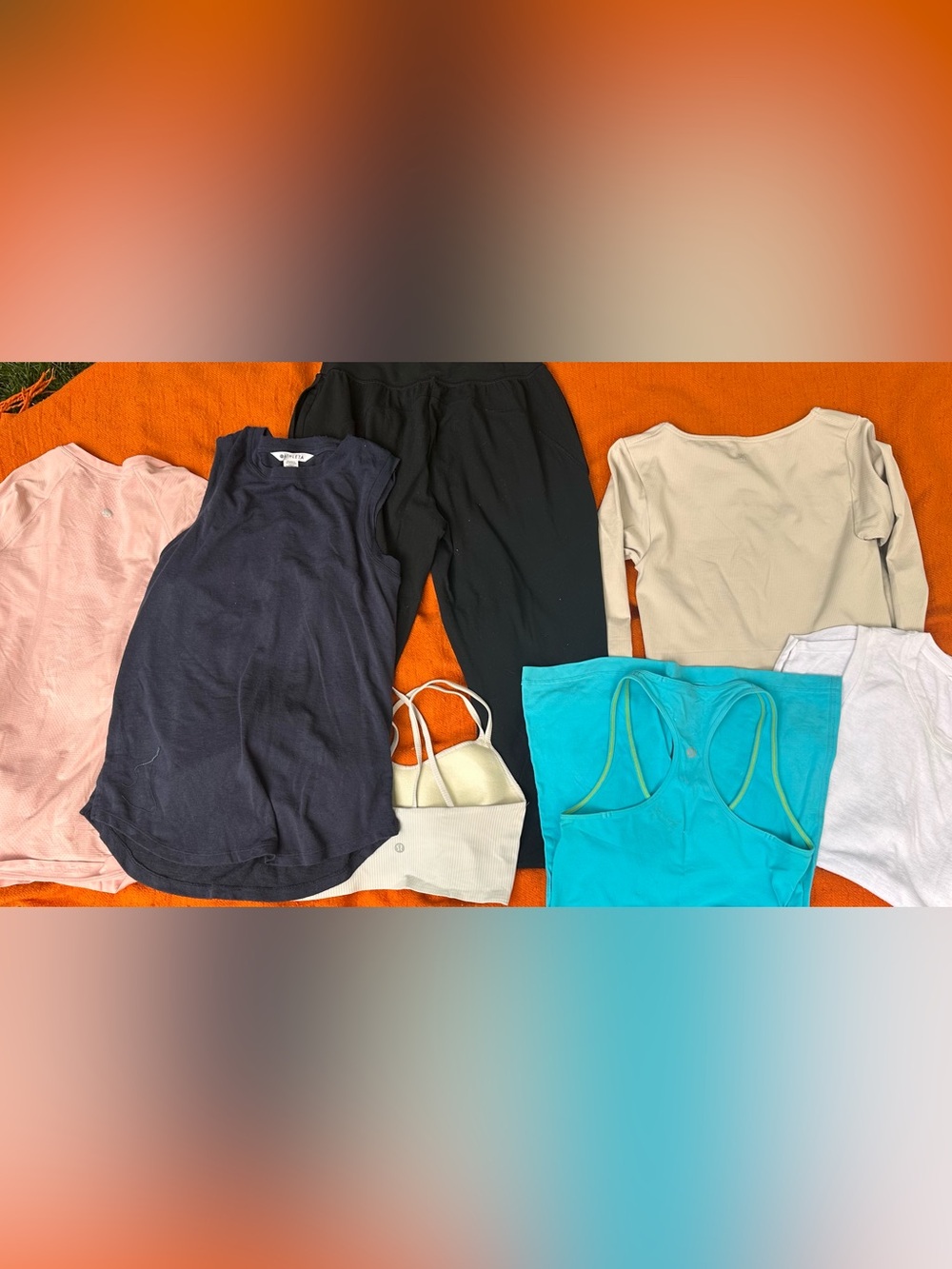 Lot of 7 Athleta and Lululemon athletic pieces